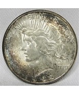1922-S Peace Dollar Very Nice Toning UNC+ AD495 - £125.04 GBP