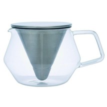 Kinto 600 ml Glass Carat Teapot Infuser - Specialized Lid &amp; Strainer - £22.93 GBP
