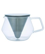 Kinto 600 ml Glass Carat Teapot Infuser - Specialized Lid &amp; Strainer - £22.51 GBP