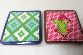 (2) Sets Roseanne Beck Paper Coaster Refills Anthropologie Zebra &amp; Tiles - £18.99 GBP