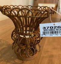 Rusty Wire Tea Light Holder - £13.20 GBP