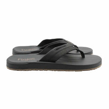 Flojos Men&#39;s Size 8, Flip Flop Sandals, Black-Tan, Customer Return - $17.99