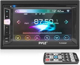 Pyle Double Din Touchscreen DVD Car Stereo Receiver with Bluetooth In-Dash - $73.79