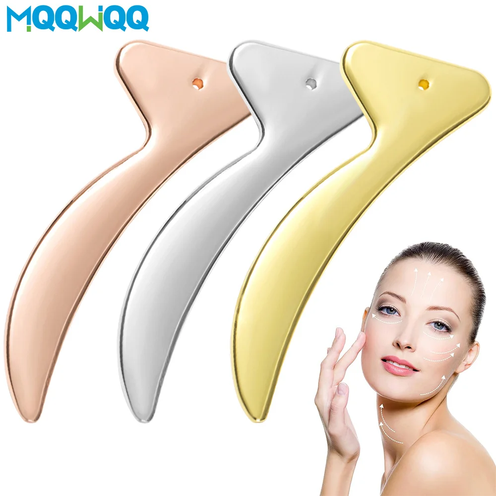 Metal Eye &amp; Face Cream Applicator Stick Cosmetics Spoon Spatula Massager Tool - - £10.15 GBP+