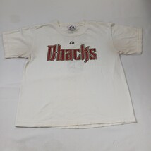 Majestic RN#15373 Dbacks #6 Drew Youth Boys White Cotton T-Shirt Size XL image 12