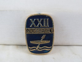 Vintage Summer Olympic Pin - Kayaking Moscow 1980 - Stamped Pin - $276.05 MXN