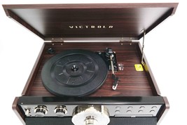 Victrola Bluetooth Audio System VTA-270B-ESP - Gold/Brown/Black image 3