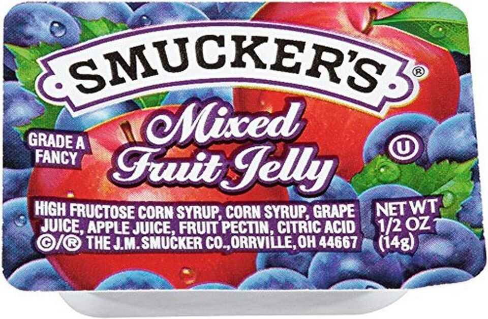 Smucker's Mixed Fruit Jelly, Portion Control, 0.5 Ounces, 200 Count - $24.74
