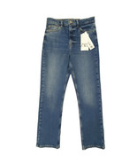 ZARA Slim Fit High Rise Cropped Stretch Blue Jeans Womens size 2 Medium Wash - £20.07 GBP