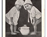 Comic Two Children Must Use Chamberpot Together Also Cat UNP UDB Postcar... - $4.90