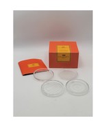 Salviati Venezia Set of 4 Crystal Coasters Art Glass w/ Box Vintage Italy - $2,956.42 MXN