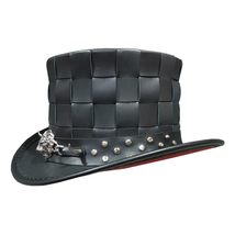 Lion King El Dorado Black Leather Top Hat  - £236.07 GBP