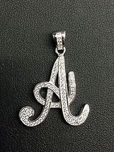 NEW!! 925 Sterling Silver CZ Letter Initial &quot;A&quot; Pendant Necklace - £19.71 GBP