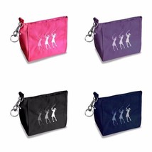 Surprizeshop Embroidered 3 Ladies Golf Valuables Bag, HandBag. Pink, Bla... - £11.97 GBP