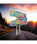 Grey Street End of the World Tie Dye Sign Sticker Slap 3.2&quot; x 2.3&quot; Matte... - $3.43