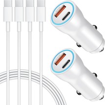 [Apple Mfi Certified] Car Charger Usb C For Iphone 15, 2-Pack 43W Fast Charging - $33.99