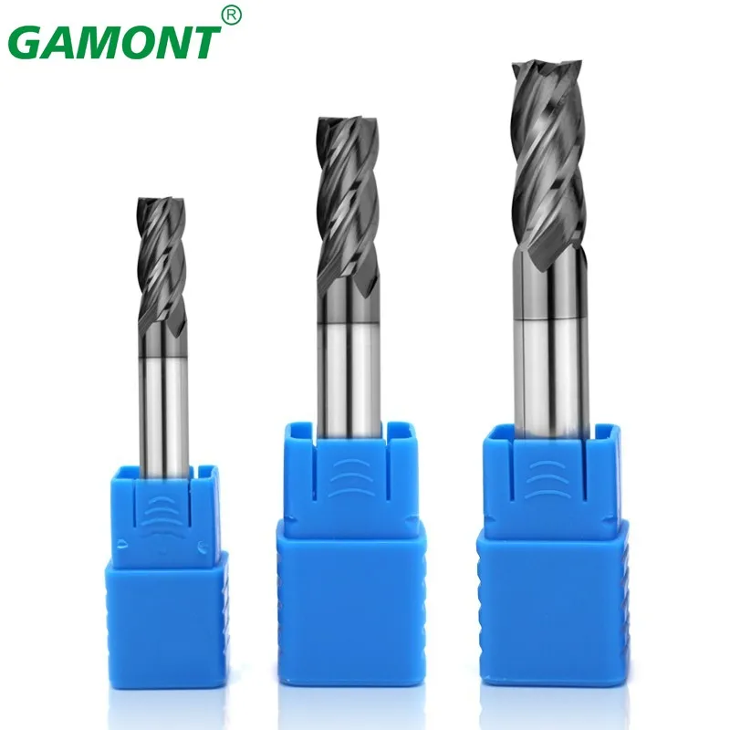 GAMONT 1.0mm 10.mm 18.0mm 20.0mm HRC55 4 Blade Tungsten Steel Carbide Milling Cu - £133.83 GBP