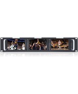 The Feelworld T51-H Triple 5 Inch 2Ru Broadcast Rack Mount Monitor Has An - £500.91 GBP