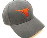 National Cap MVP Texas Longhorns Mascot Logo Dark Grey Curved Bill Adjus... - £14.60 GBP