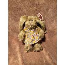 Vintage Ty Attic Treasures SHELBY the bunny, 8&quot; Light Brown Plush w/tag-... - £5.42 GBP
