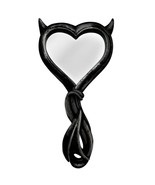 Alchemy Gothic Black Devil&#39;s Heart Horns Tail Hand Mirror Love Decor Gif... - £28.31 GBP