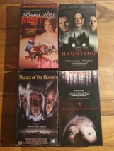 Vintage Horror Movie VHS lot of 4 Prom Night Haunting Blair Witch Villag... - $22.76