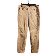 Eileen Fisher Khaki Organic Cotton Stretch Slim Ankle Pants Size 10 - $34.64