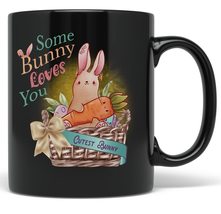 PixiDoodle Love Easter Bunny Coffee Mug - Bad Bunny Easter Eggs Rabbit (11 oz, B - £20.71 GBP+