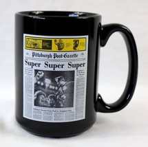 Pittsburgh Post Gazette Steelers Super Bowl XII Coffee Mug Chuck Noll - £11.60 GBP