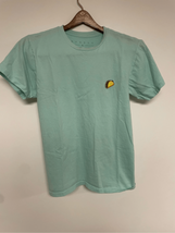 Aqua Blue Taco Logo Tshirt- Rebels &amp; Nomads -Short Sleeve Cotton Small Mens - £4.10 GBP