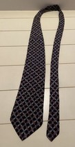 Classic Black Necktie Puritan Geometric - £6.49 GBP