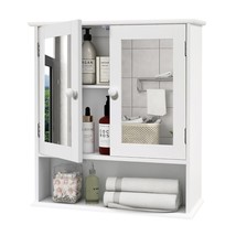 Medicine Cabinet, Medicine Cabinets For Bathroom With Mirror 2 Doors 3 O... - $116.99