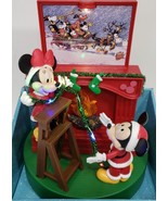 Disney Mickey &amp; Minnie Mouse Light-Up Fireplace Animated Music - $1,042.90 MXN
