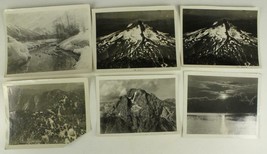 Vintage 6PC Lot Wwii Era 1946 Aerial Mountain Photos Mt Hood Mt Low Mt Whitney - £27.16 GBP