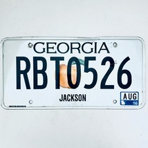 2016 United States Georgia Jackson County Passenger License Plate RBT0526 - $225.96 MXN