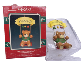 Enesco Joy to the World Christmas Swingtime Ornament NEW Box Treasury 1990 Vtg - £58.74 GBP