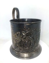 Portabicchieri vintage russo sovietico da collezione Melchior Podstakann... - $54.28