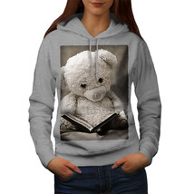 Wellcoda Fairytale Teddy Bear Womens Hoodie, Book Casual Hooded Sweatshirt - £29.06 GBP