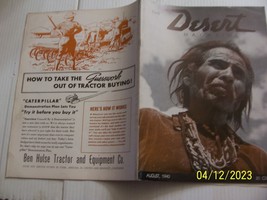 DESERT MAGAZINE 1940 AUGUST - $98.99