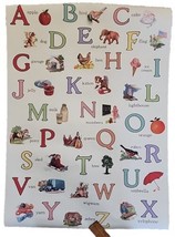 Cavallini &amp; Co. ABC Alphabet Chart Decorative Paper Sheet Poster 2009 - £6.86 GBP