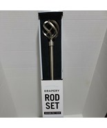 Cambria Classic Birdcage 18&quot; to 36&quot; Single Curtain Rod Set in Silver - $15.35 CAD