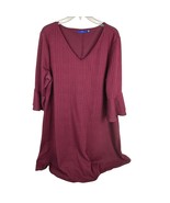 Apt. 9 Women&#39;s Bell-Sleeve Shift Dress V-Neck Maroon Size XXL - €15,14 EUR