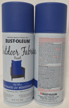 (2)  Rust Oleum Outdoor Fabric Paint Spray Ink Blue Ultimate UV Resistan... - $39.59