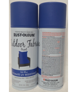 (2)  Rust Oleum Outdoor Fabric Paint Spray Ink Blue Ultimate UV Resistan... - $39.59