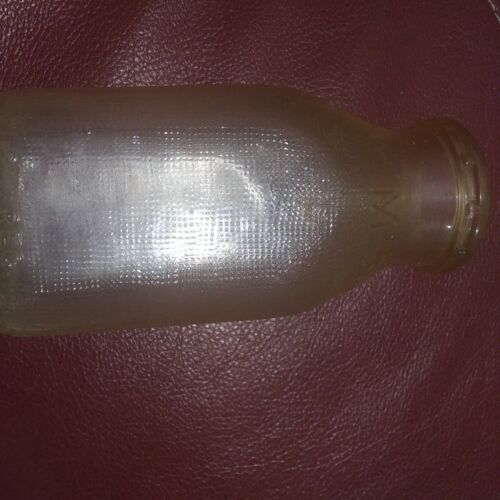 Antique 1/3 QT Glass Milk Bottle Jug  Universal M B S  - $5.89