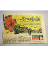 1968 Color Ad Monogram T&#39;rantula Dragster Plastic Model Kit Tarantula - $10.96 CAD