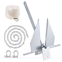 VEVOR Fluke Style Anchor Kit, 8.5 LBS Hot-Dipped Galvanized Steel Fluke ... - $52.99