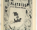 Playbill  ME &amp; Juliet  1953 Shirley  Maclaine MacClain Ray Walston  - £21.78 GBP