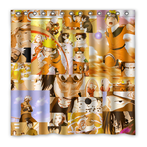 New!!! Naruto Uzumaki Custom Waterproof Polyester Shower Curtain 4 Size Item image 15