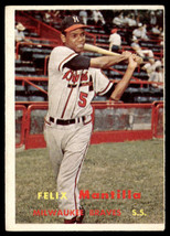 1957 Topps #188 Felix Mantilla  VG-EX-B111R2 - £15.82 GBP